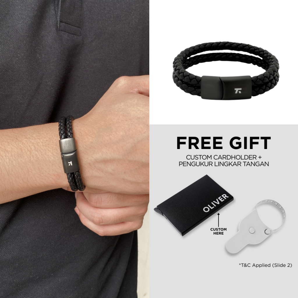 Kuze Original Gelang Kulit Asli Simple Minimalis - Hamilton Bracelet
