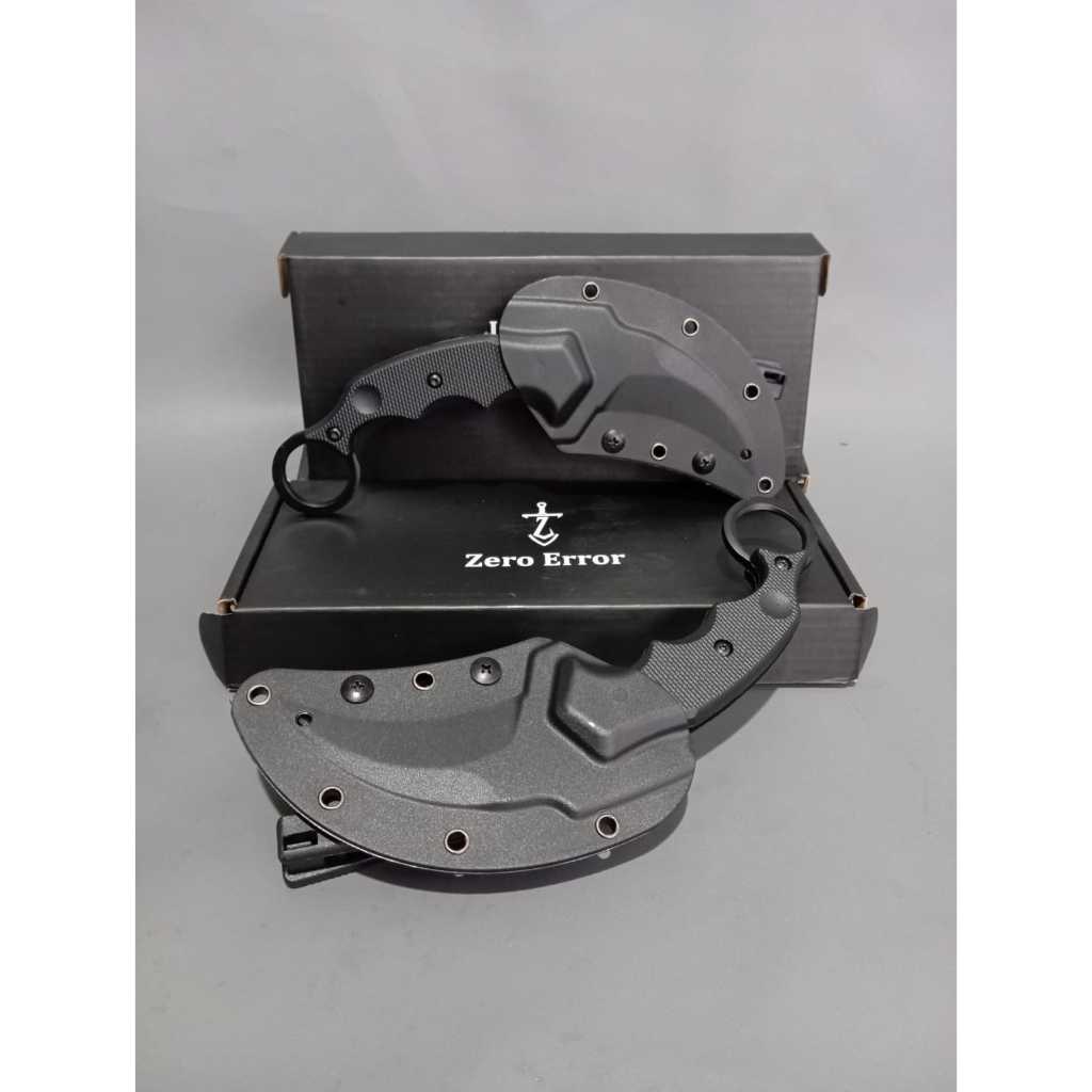 Zerro Error Cerambit Kydex Karambit Survival Kit Hitam