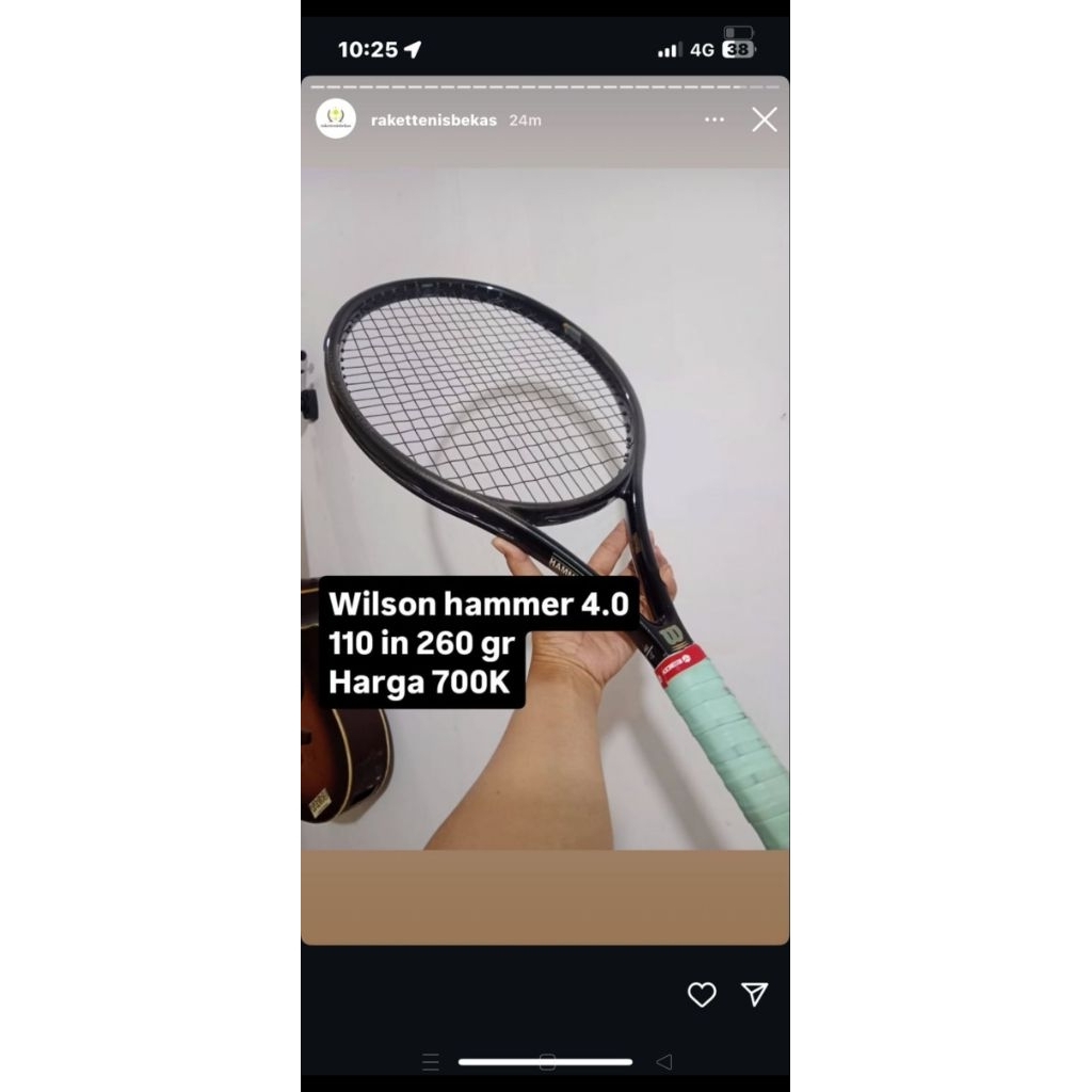 raket tenis Wilson hammer 4.0