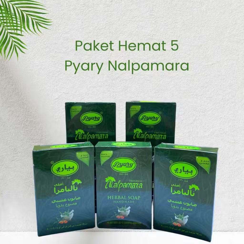 [Paket Hemat 5 pcs] Pyary Nalpamara PT Sanobar | Sabun Arab Herbal | BPOM Original