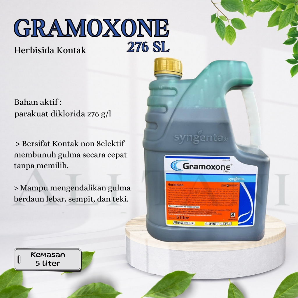 GRAMOXONE 276 SL Herbisida Kontak/Pembasmi Gulma Rumput Kemasan 5 ltr/20 ltr