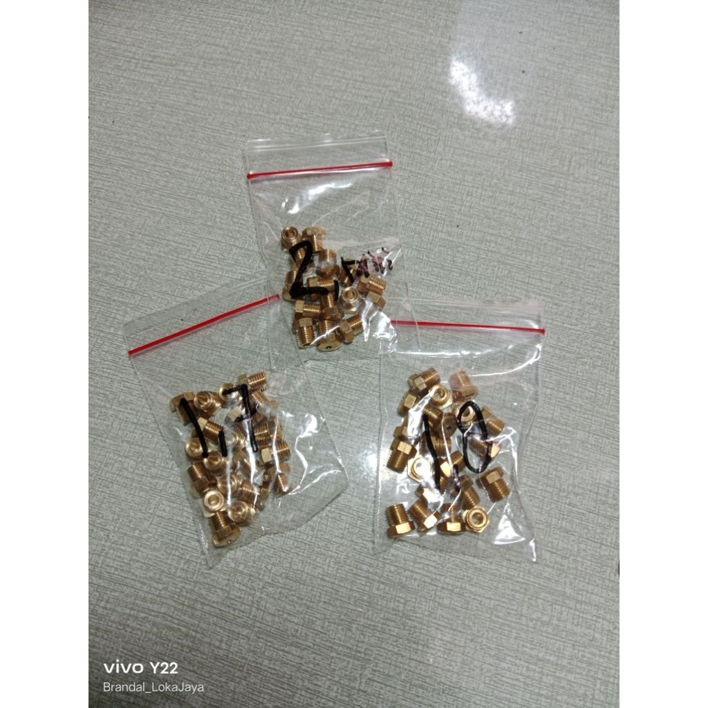 Spuyer gas alam pgn kompor gas rinai lubang api ukuran 1,7