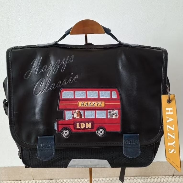 Hazzys Backpack Leather mix canvas