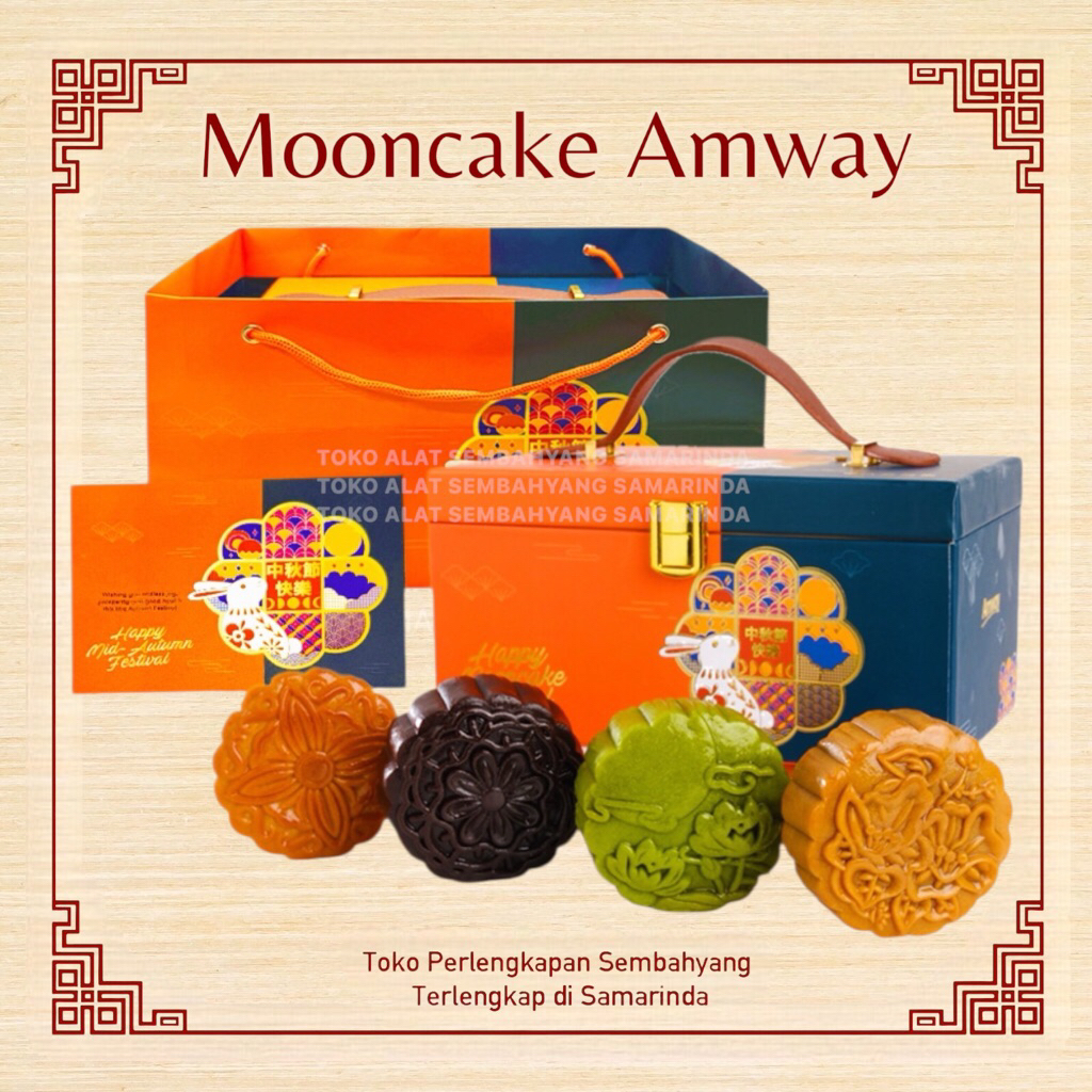 Mooncake Amway 2026 HALAL - Kue bulan 4 varian rasa