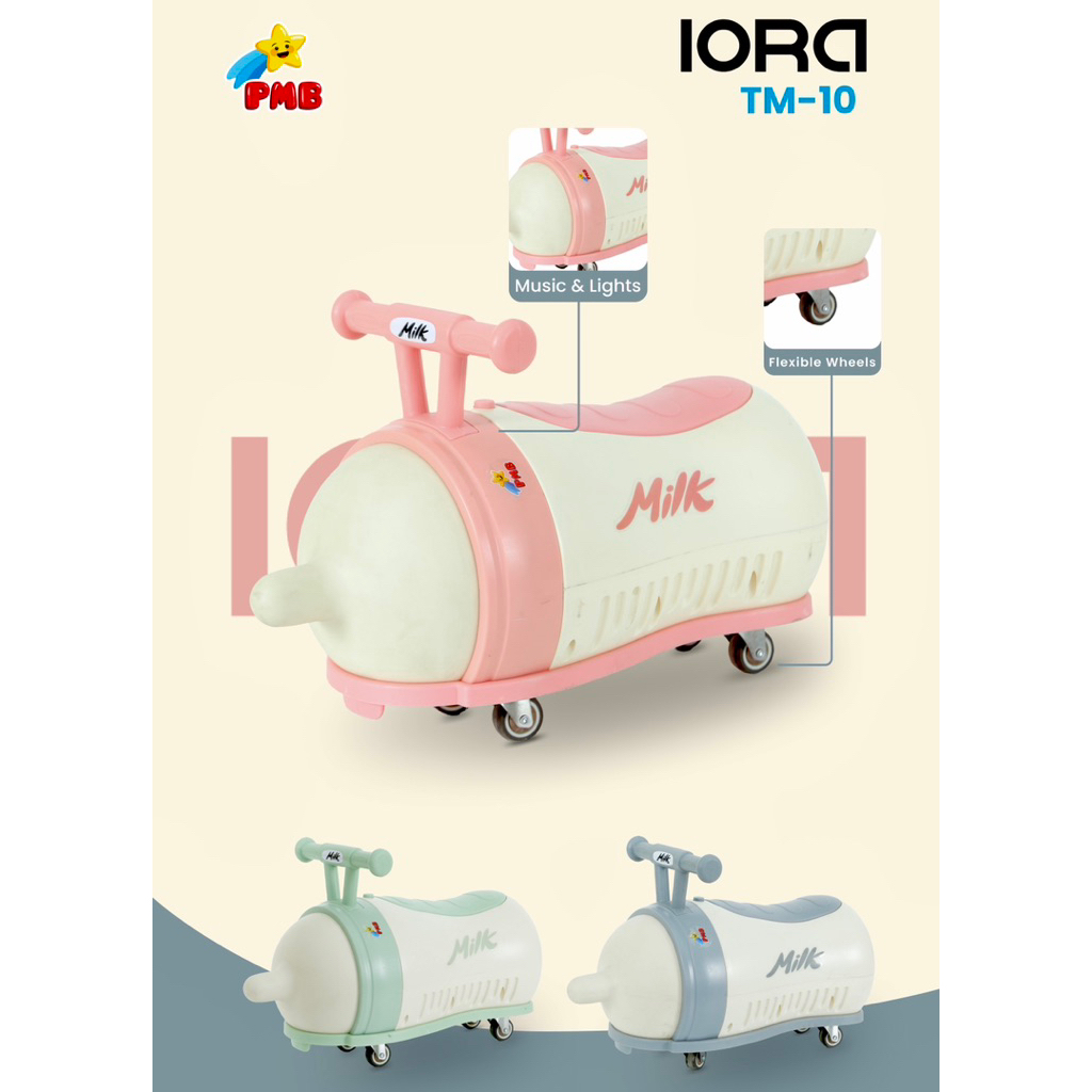 Mobilan Balance Bike Pmb Iora Tm10 Ride On Mainan Mobil Anak Toys Berkendara Kado / Hadiah Ulang Tah