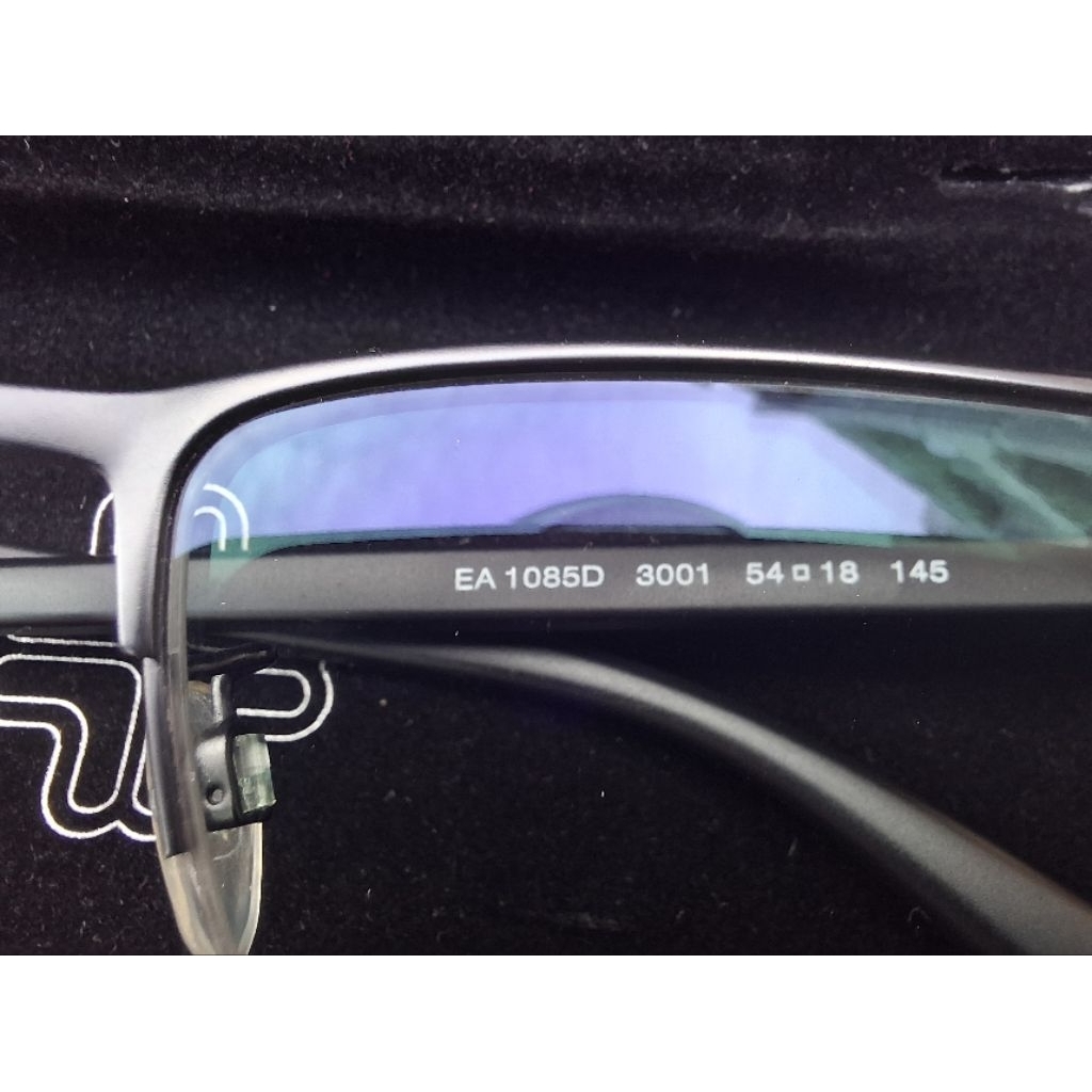 Kacamata Pria Original Emporio Armani EA1085D 3001 NEW MATTE BLACK LUXURY EYEWEAR