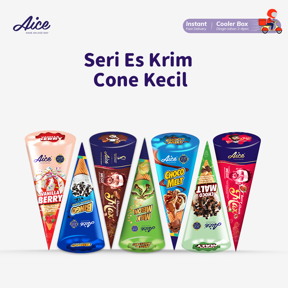Aice Ice Cream Cone Series/Aice Cone Es Krim Aneka Rasa