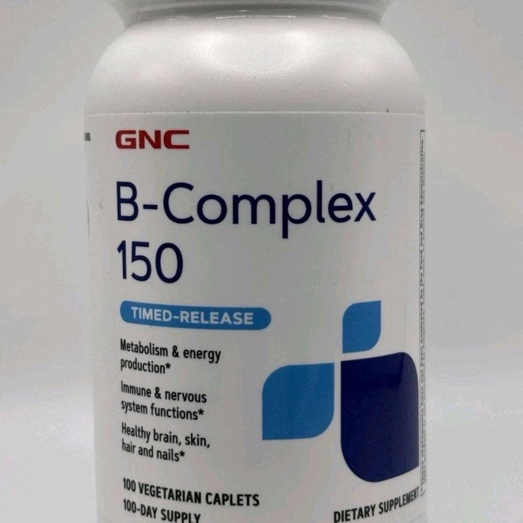 GNC B-Complex 150 Timed-Release 100 Vegetarian Caplets.