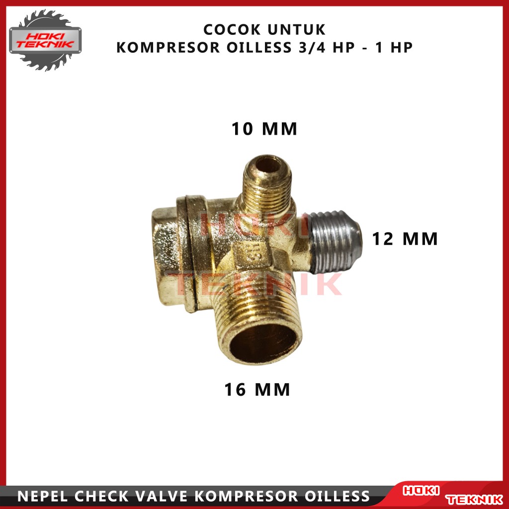 Nepel Check Valve Kompresor Oiless 3/4 - 1HP Lakoni