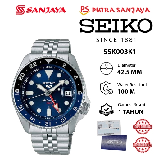 Jam Tangan Automatic SEIKO SSK003  / SSK003K1 // SSK001 / SSK001K1 Original Garansi Resmi 1 tahun St