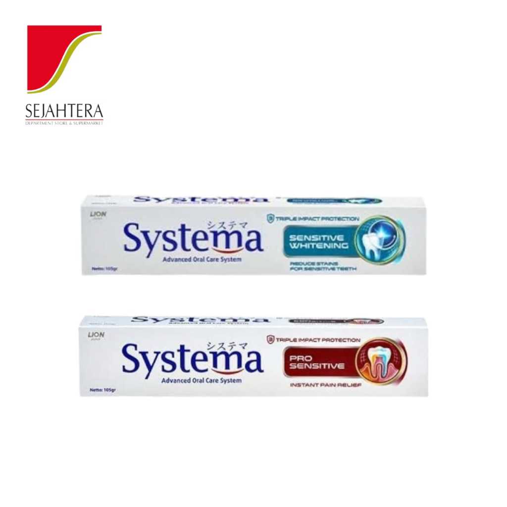 SYSTEMA Sensitive Pasta Gigi 105gr - Whitening & Pro Sensitive