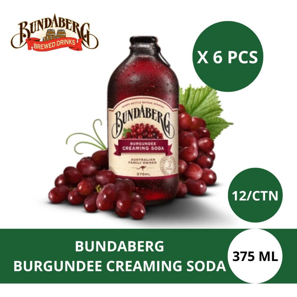 

Bundaberg Burgundee Creaming Soda (Bundling 6 pcs)