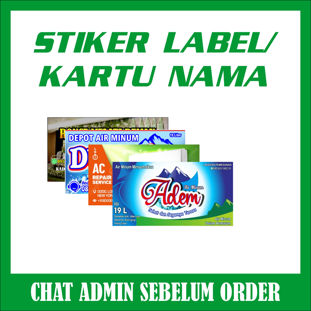 

Cetak Stiker Label Kartu Nama Custom | Cocok untuk Personal & Bisnis