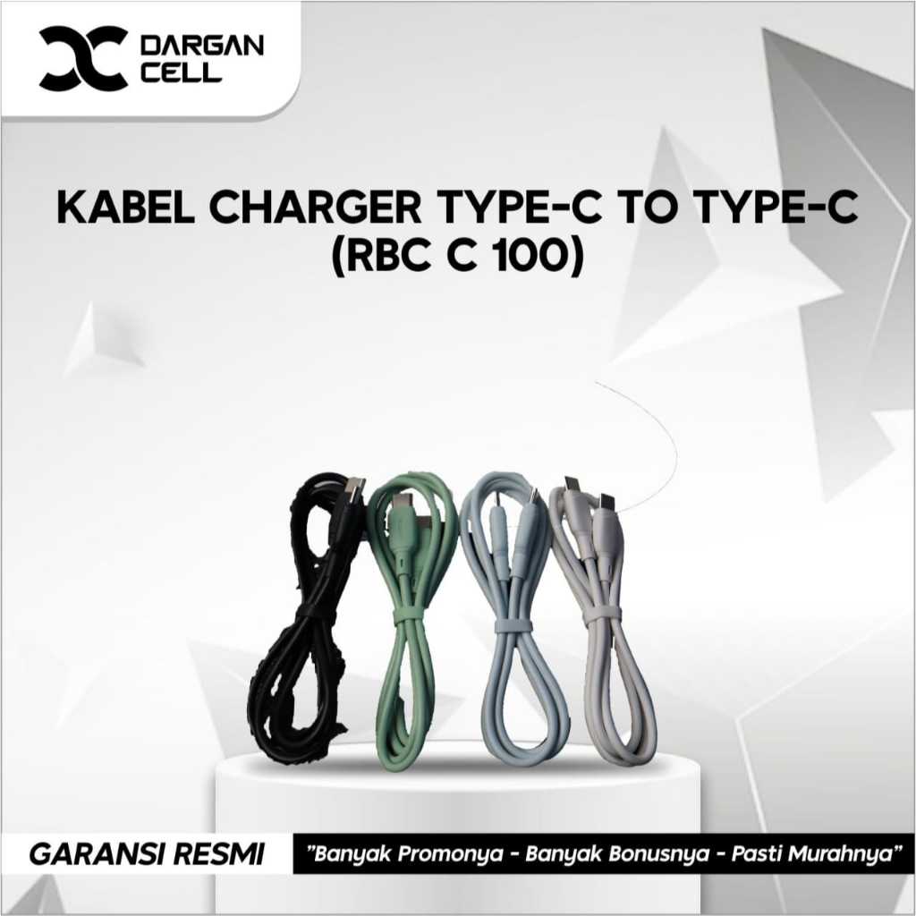 ROBOT DATA CABLE COLORFUL (TYPE C TO TYPE C) RBC C100