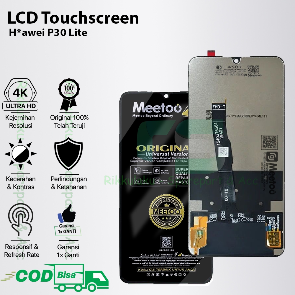 LCD Touchscreen Huawei P30 Lite Original 100% Fullset