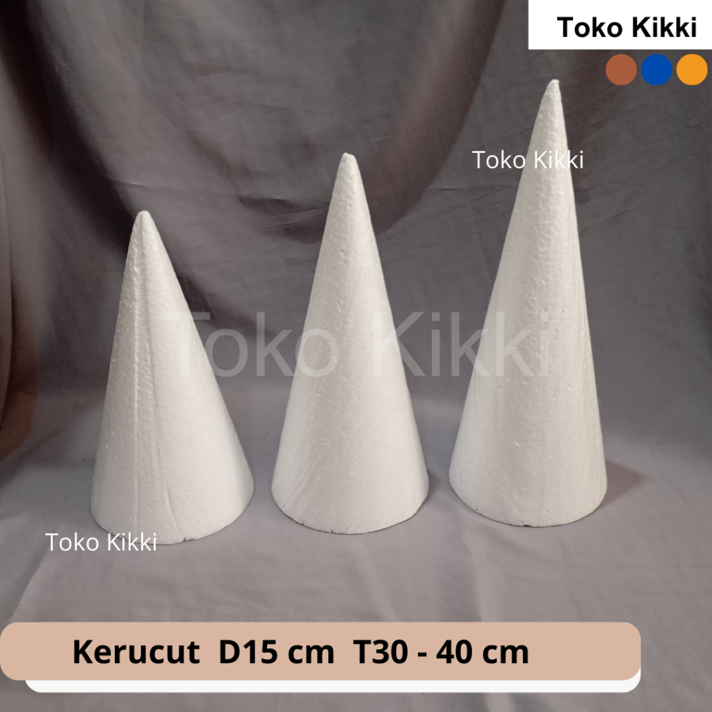Kerucut D15 T30-40cm styrofoam /gabus /sterofoam