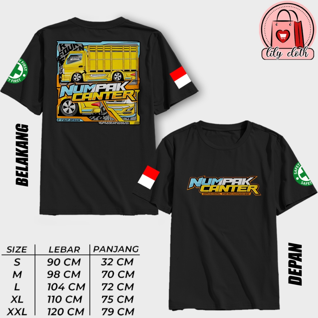 KAOS NUMPAK CANTER VOL4 BAJU TRUK CANTER KEREN TERBARU KAOS DISTRO PREMIUM TSHIRT BISA COD