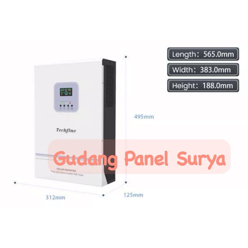 Techfine Inverter Hybrid 3000W 24V inverter techfine 3KW 24V