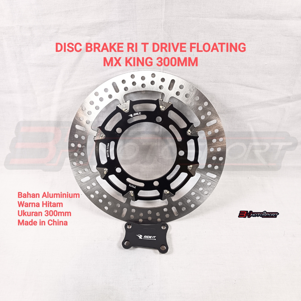DISC DISK BRAKE RIDE IT T DRIVE FLOATING MX KING 300MM HITAM
