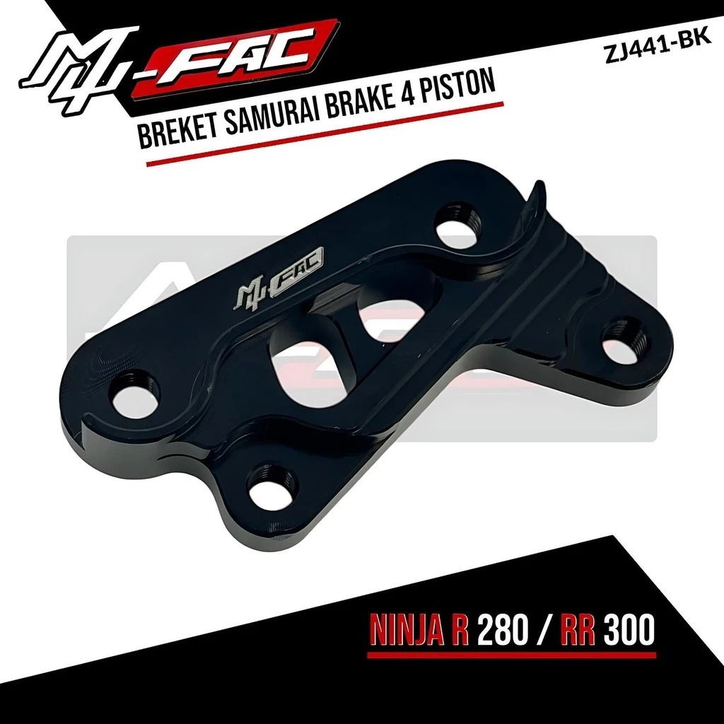 Breket Kaliper MUFAC NINJA R 280mm RR 300mm Kaliper NISSIN SAMURAI 4 Piston