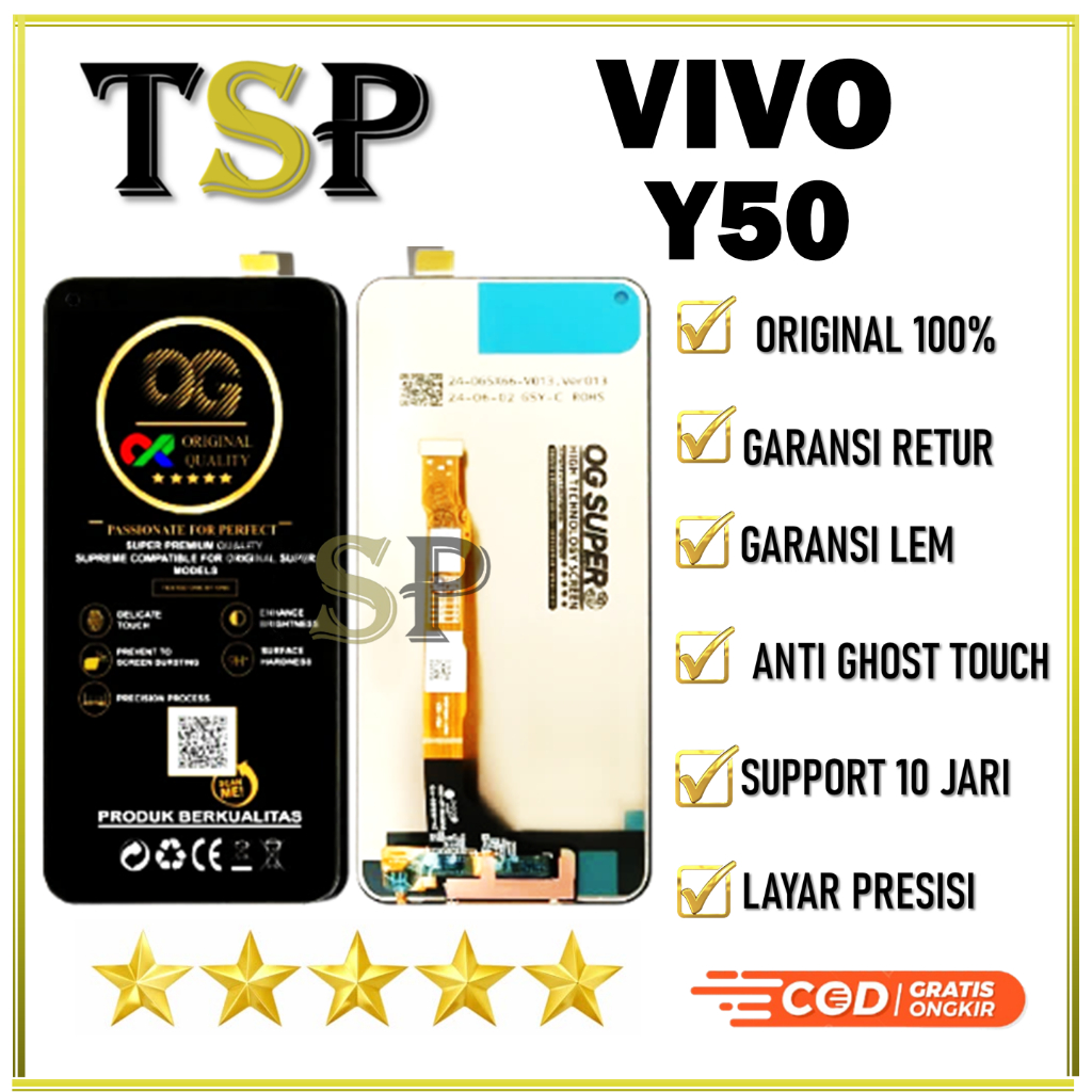 【ORIGINAL 100%】LCD VIVO Y50 LCD FULLSET ORIGINAL HIGH QUALITY