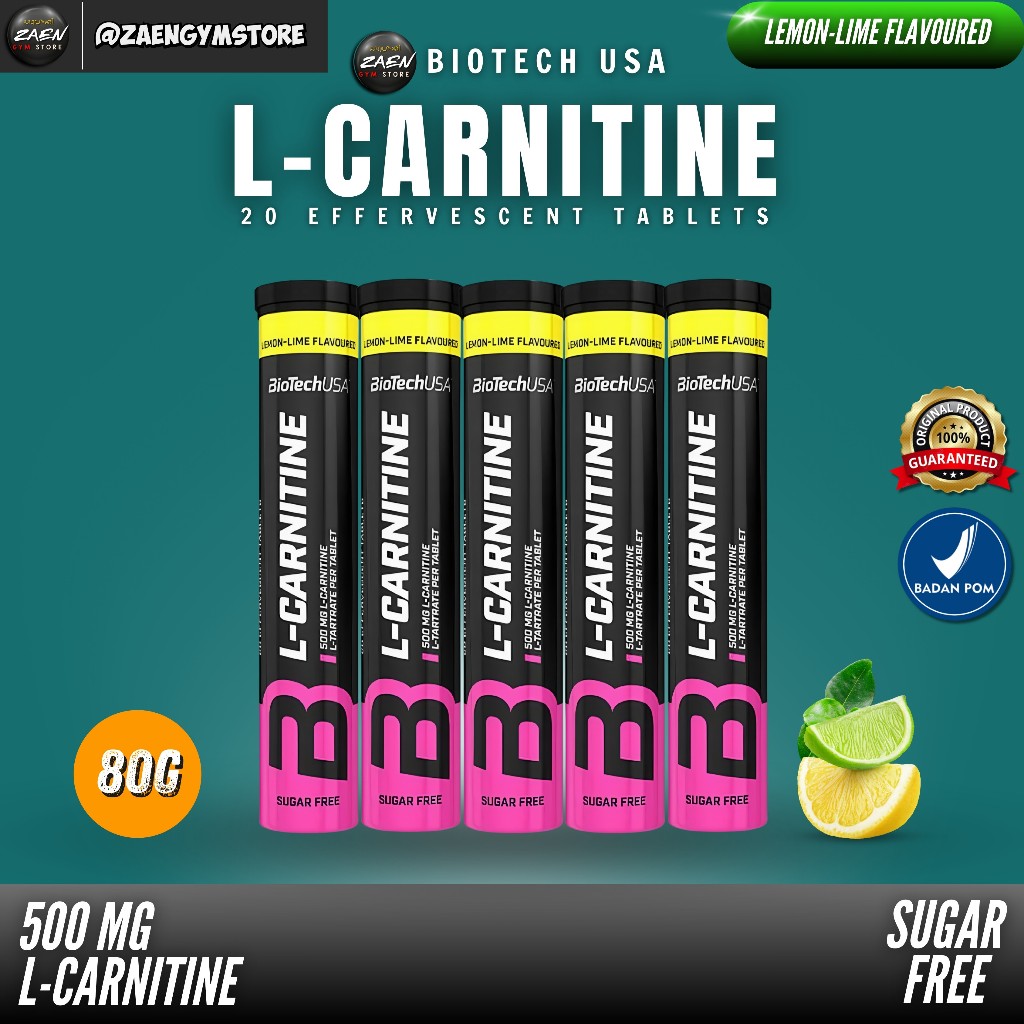 BIOTECHUSA L CARNITINE 500 MG 20 EFFERVESCENT TABS