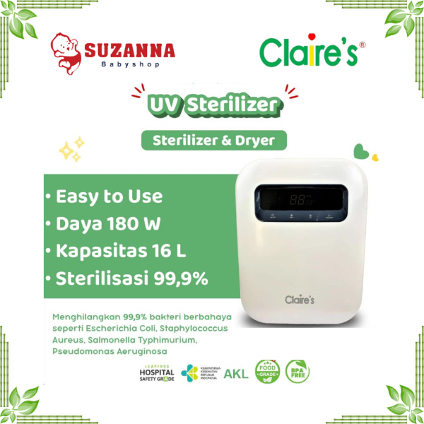 Claire's BS-U08 Baby Bottle Sterilizer - Alat Steril & Pengering Botol Susu