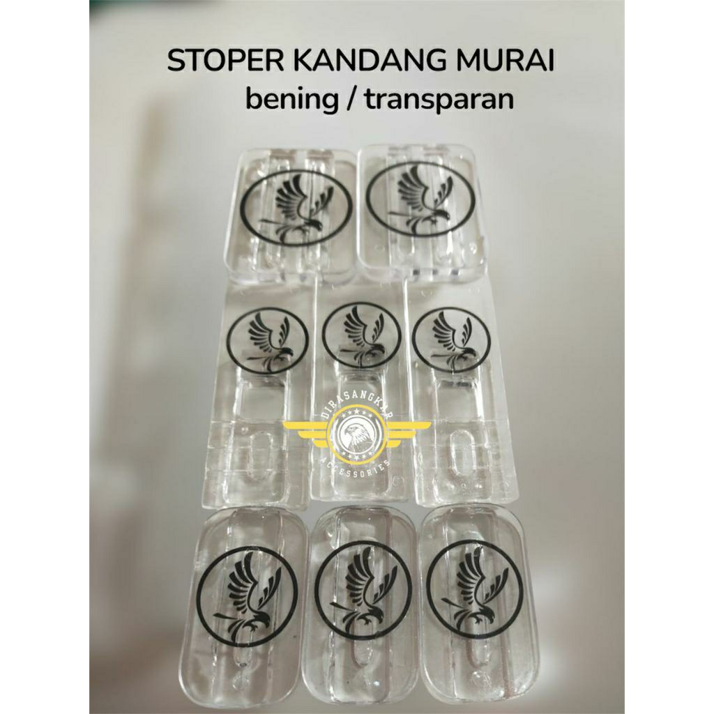 Variasi Sangkar Murai Akrilik Bening Variasi Stoper Kandang Murai Aksesoris Sangkar Burung Murai