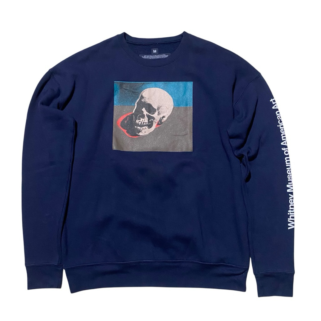 Whitney NYC andy warhol skull crewneck
