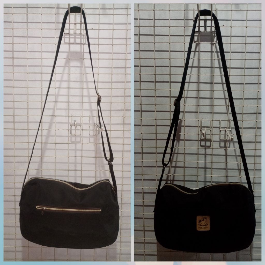 uma hana sling bag- dark brown - alas8x29cm tinggi 19cm