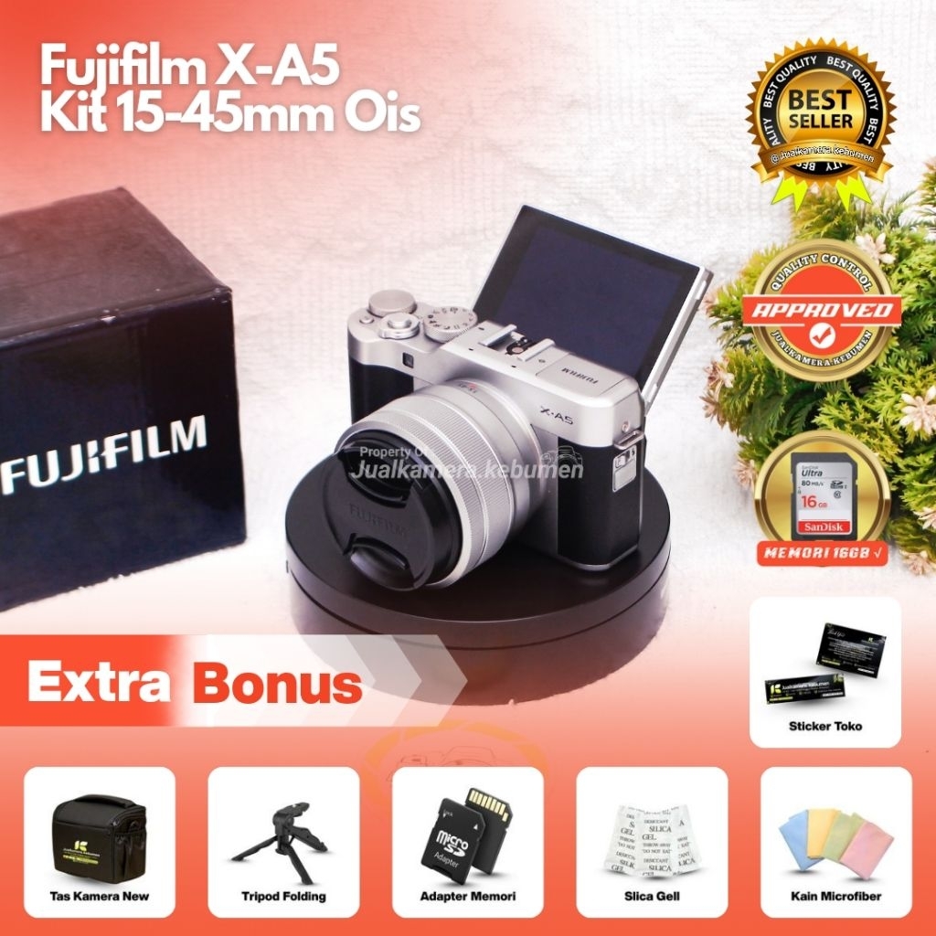 Fujifilm XA5 Kit 15-45mm / Fujifilm XA5 Kamera Mirrorless / FUJIFILM X-A5