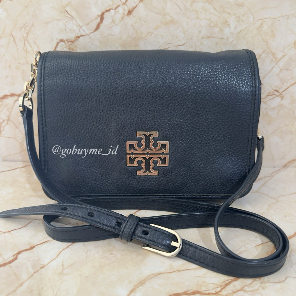 Preloved - Tory Burch Britten Combo Crossbody Dark Blue similiar black