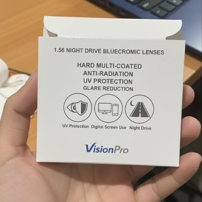 Lensa Kacamata KLAR Single Vision Bluecromic Night Drive | Lensa Photocromic Anti Blueray 1.60 1.67