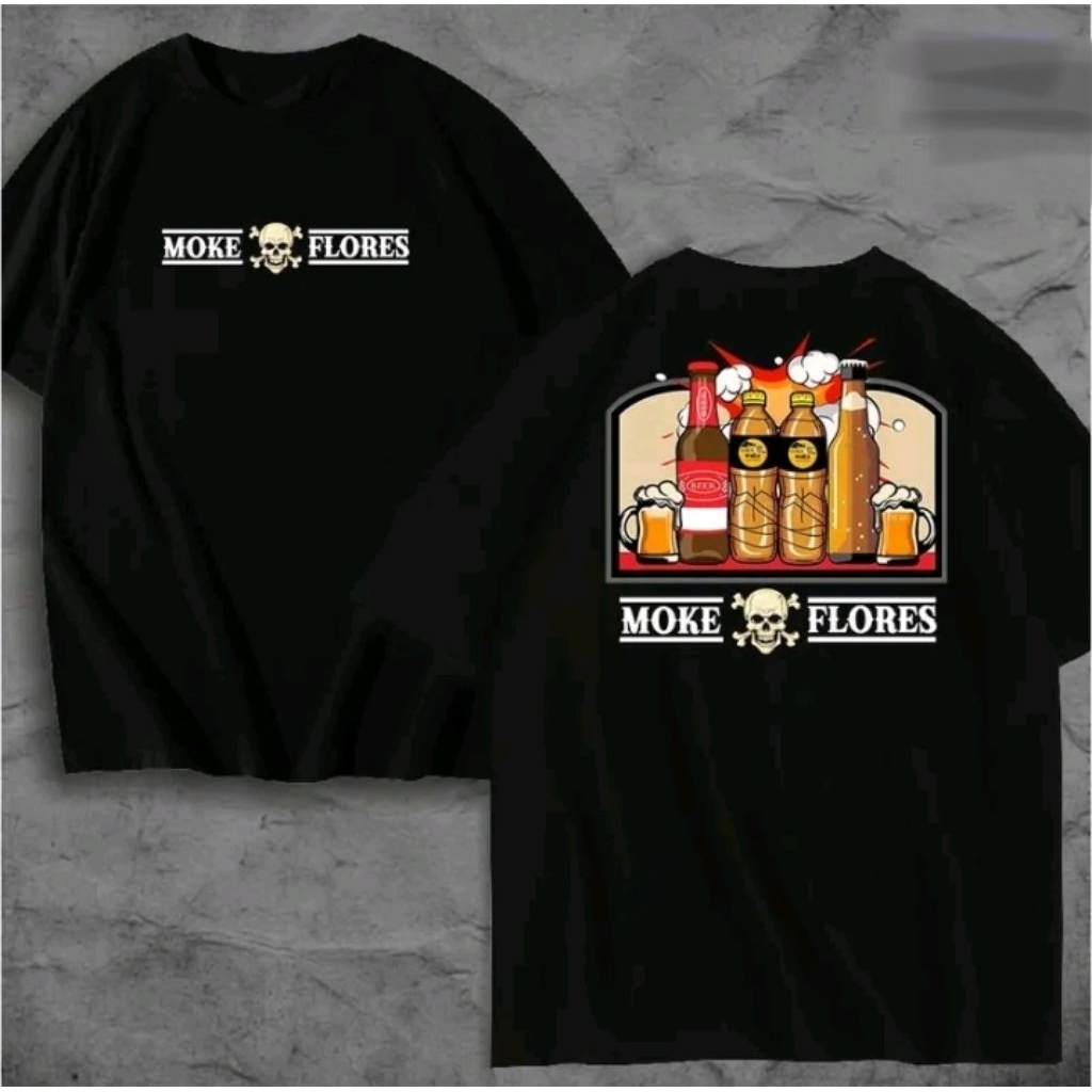 Kaos T shirt Moke Flores