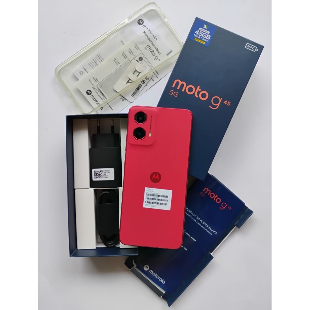 Motorola G45 5G 8/256GB - Red ( Bekas/Second )