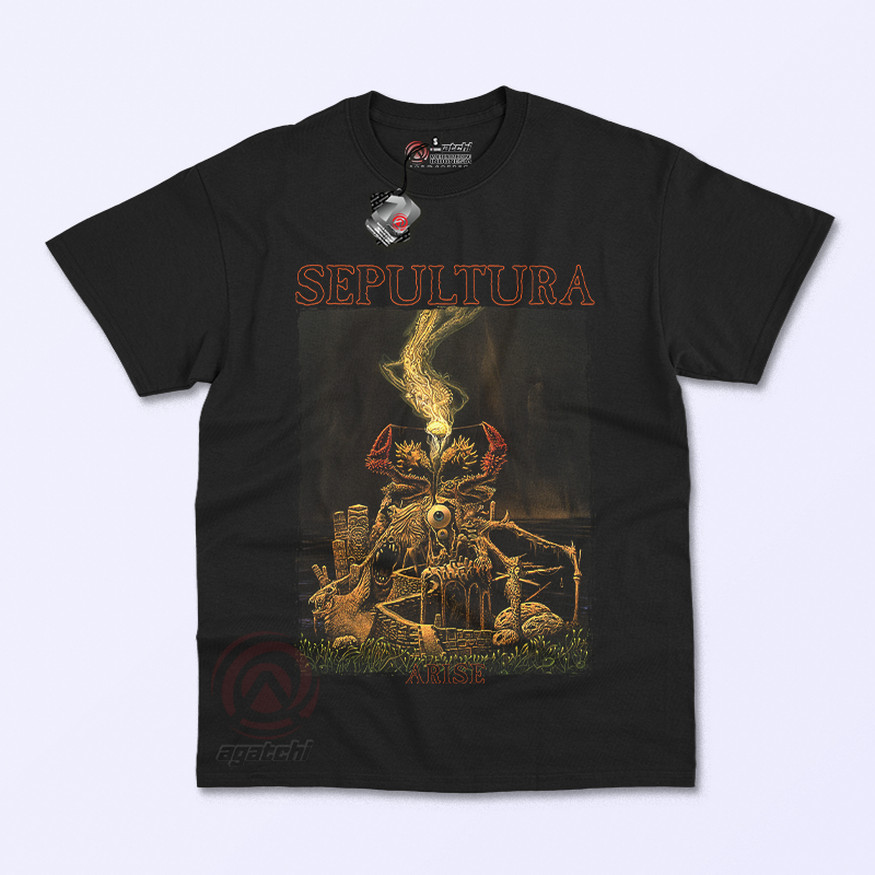 Agatchi Tshirt Cotton Kaos Dewasa Band Sepultura Arise
