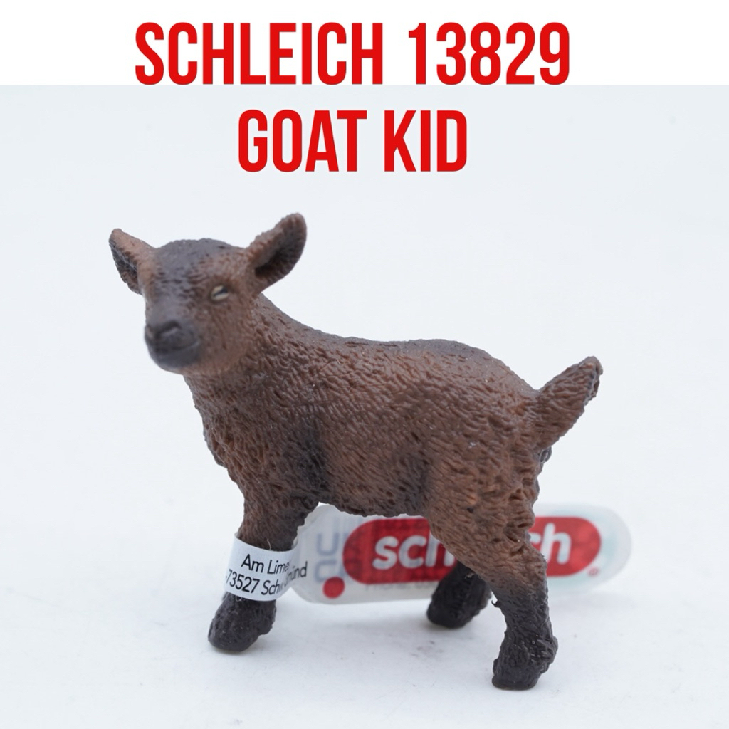 Schleich 13829 Goat Kid Anak Kambing  Capra aegagrus hircus Mainan Figure Binatang Miniature Hewan A
