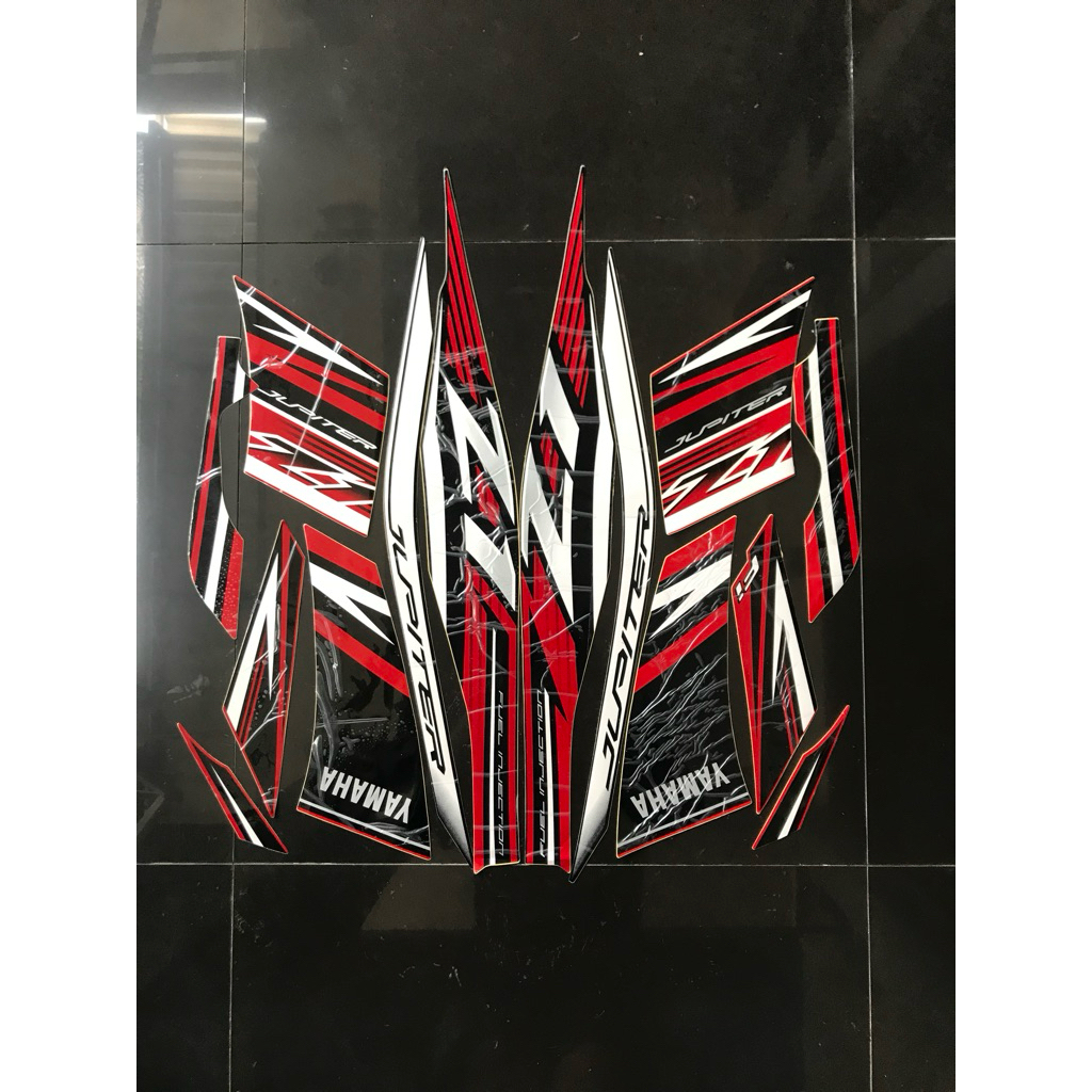 STRIPING STIKER JUPITER Z1 2016 HITAM MERAH