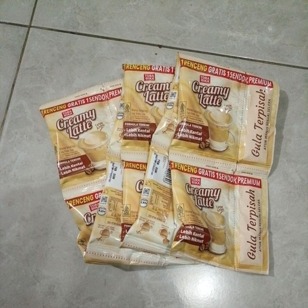 Torabika creamy latte free sendok premium