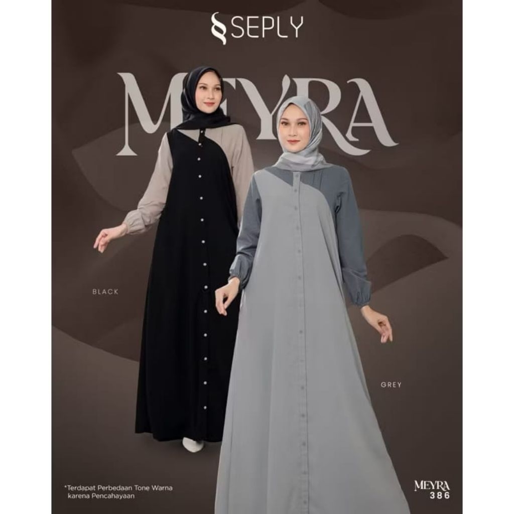 MEYRA 386 GREY BY SEPLY_GAMIS SEPLY TERBARU