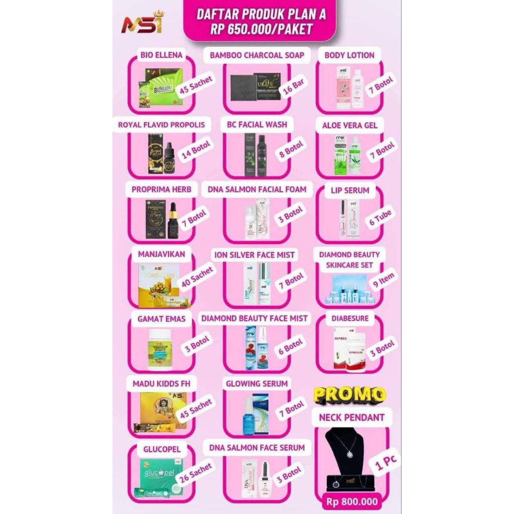 paket produk MSI plan a (ada pin) dijamin original