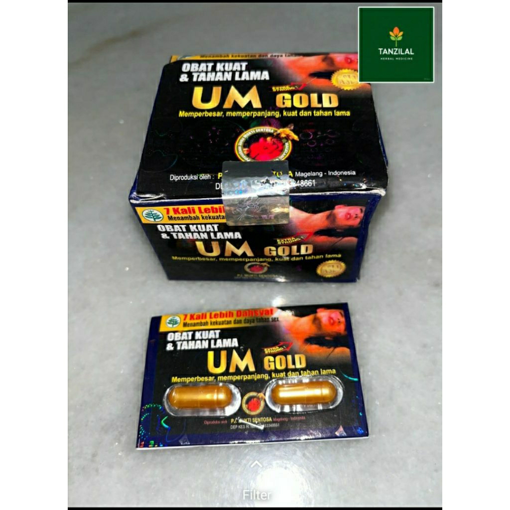 UM Gold Blister Kapsul Original Urat Madu 100% Premium