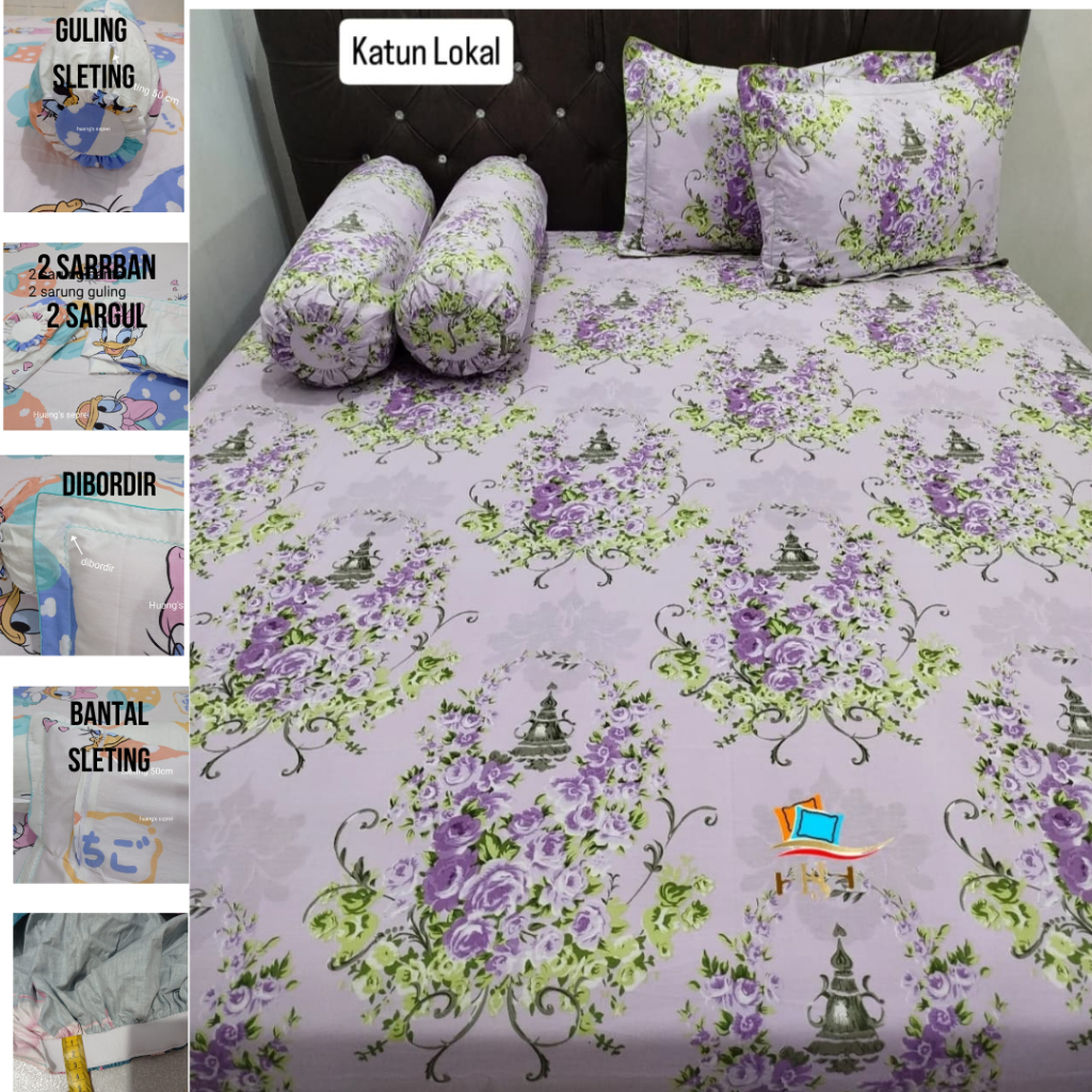 Huang’s Sprei katun lokal star beverly esra set motif dewasa 30x200x200_30x180x200_30x160x200_30x120