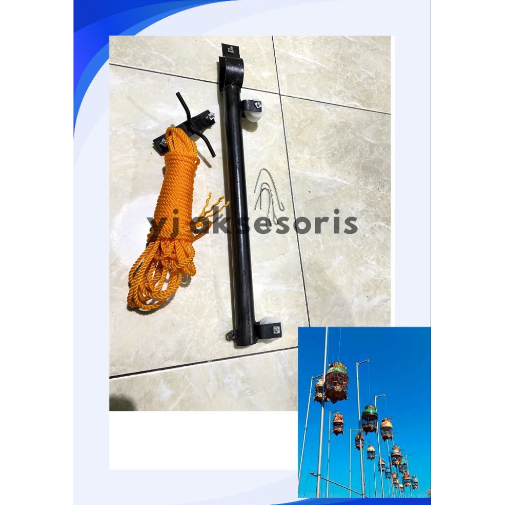 katrol kerekan sangkar burung kerekan sangkar burung besi pipa paket komplit kerekan kandang burung 