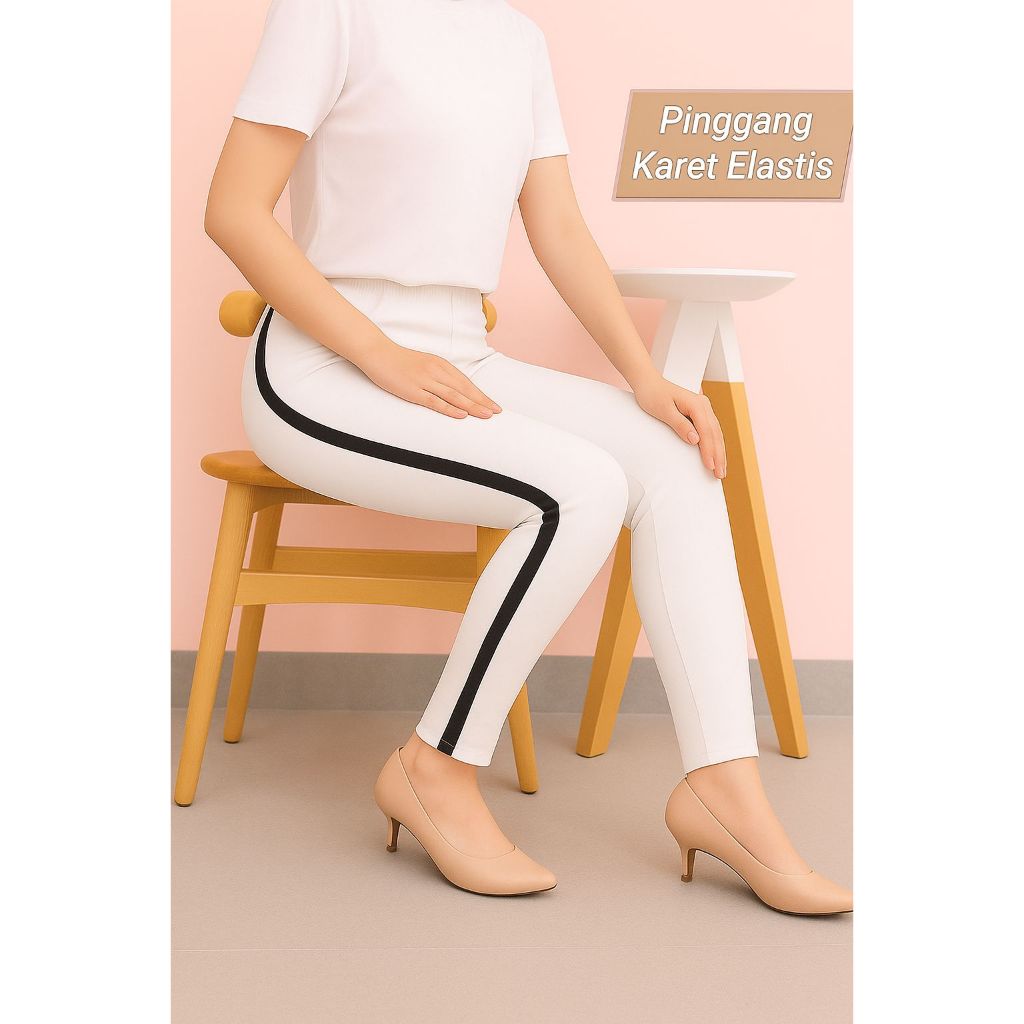 SCUBA PANTS LIST/PANTS LIST/CELANA SCUBA LIST PUTIH /HITAM