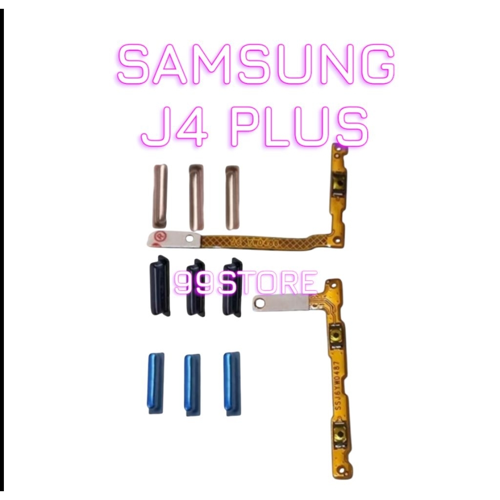 Tombol Set + Flexible On Off Volume Samsung J4 Plus J415 / J8 J810 Sparepart HP