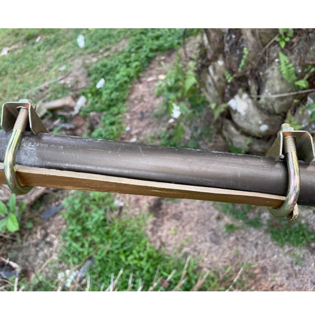 klem penyambung egrek tangkai/standar ke pipa piber