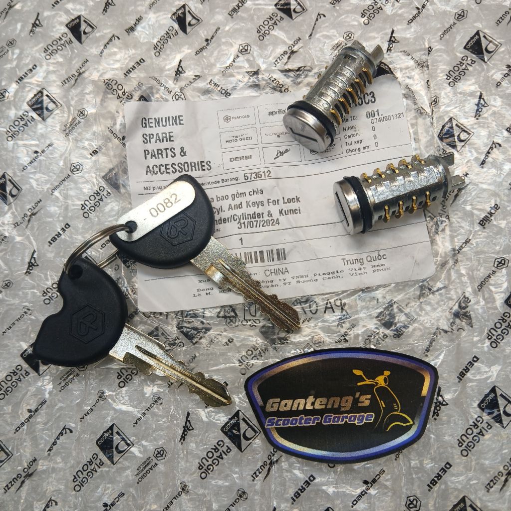 Kunci Kontak Piaggio Zip 100 - Liberty 100 Original