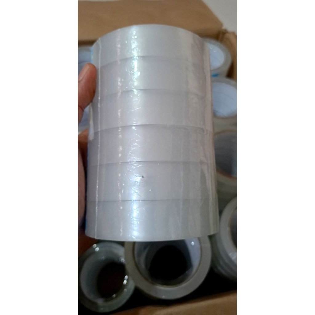 Isolasi/selotip plastik laundry tanggung 24mm murah