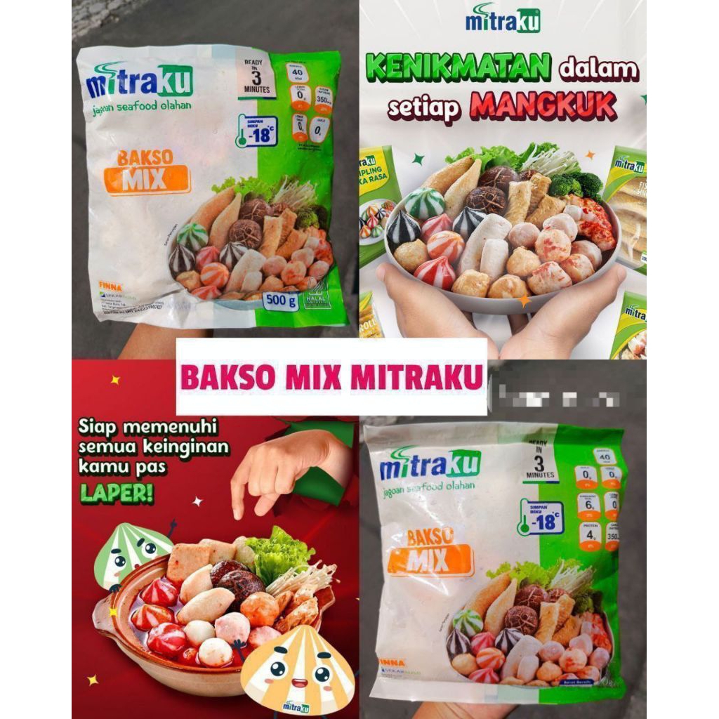 Mitraku Bakso Mix 500gr / FROZEN FOOD